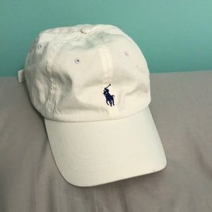 White Polo hat
